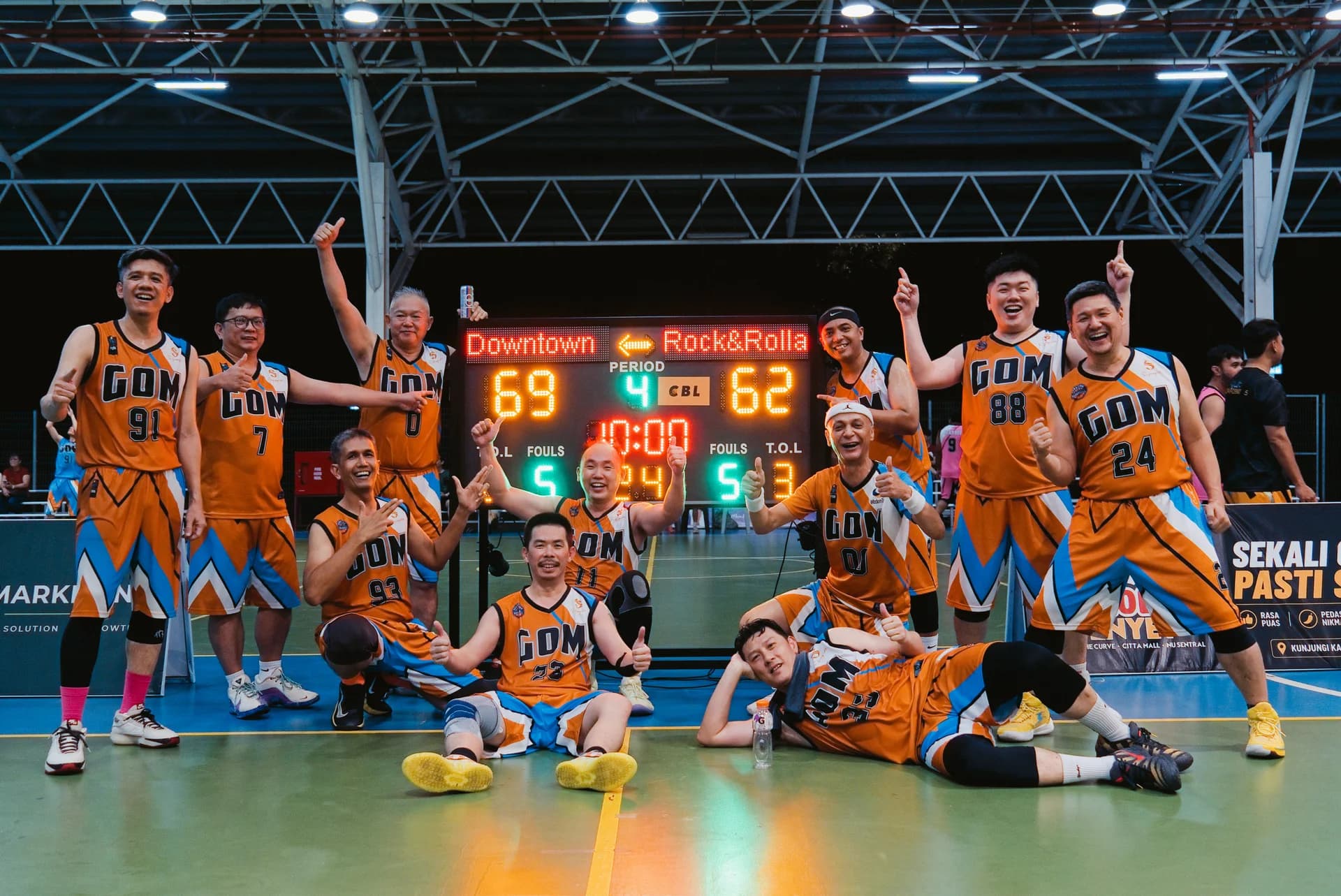 Downtown Clinches Gritty 69-62 Victory Over RockNRolla in GOM Intra V6